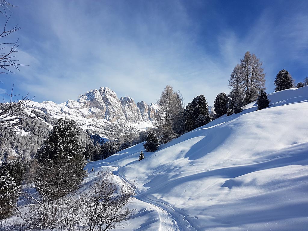 Winterwandern in Gröden, Südtirol
