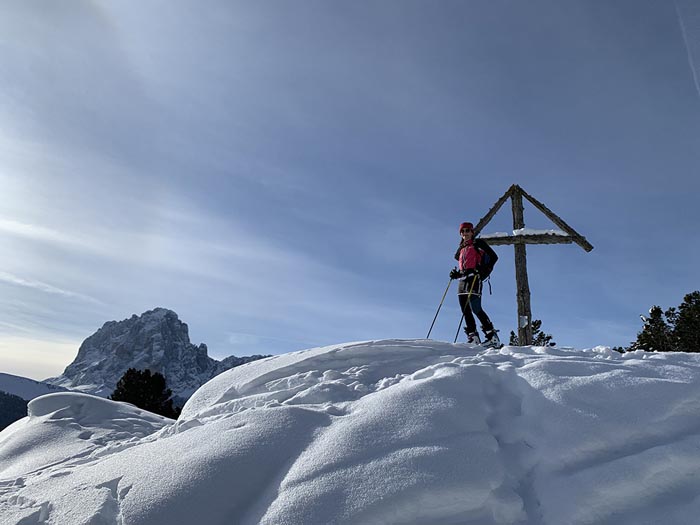 Val Gardena Dolomites in winter
